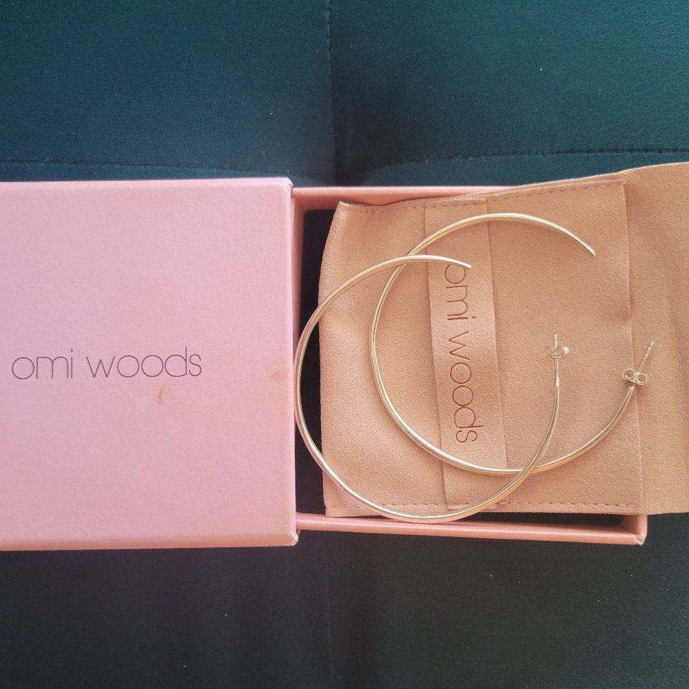 Omi Woods Sterling Silver Hoops